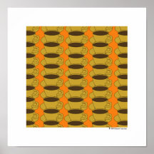 Retro Coffee Cups Pop Art poster
