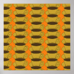 Retro Coffee Cups Pop Art poster
