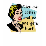 Retro coffee humour t-shirts