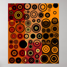 Retro Colourful Fifties Abstract Art Posters