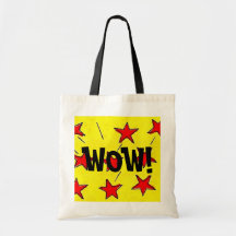 Retro Comix Stars "WOW!" Bags