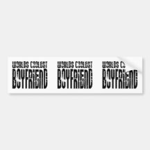 Retro Cool Boyfriends : Worlds Coolest Boyfriend Bumper Sticker