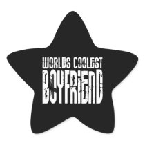 Retro Cool Boyfriends : Worlds Coolest Boyfriend Star Sticker