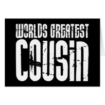 Retro Cool Cousins : World's Greatest Cousin Greeting Card