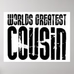 Retro Cool Cousins : World's Greatest Cousin Poster
