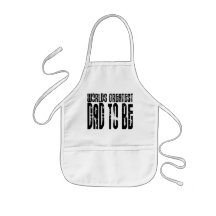 Retro Cool Dads to Be : World's Greatest Dad to be Aprons