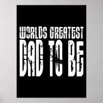 Retro Cool Dads to Be : World's Greatest Dad to be Print
