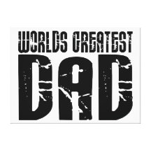 Retro Cool Dads : World's Greatest Dad Canvas Prints