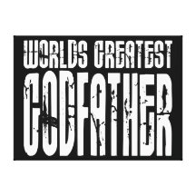 Retro Cool Godfathers : World's Greatest Godfather Canvas Prints