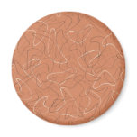 Retro Coral Boomerang magnets