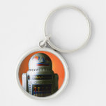 Retro Cropped Toy Robot 02 Keychain