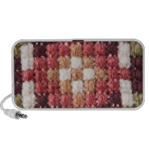 Retro cross stitches doodle speaker