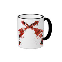 Retro Crossed Pistols Mug
