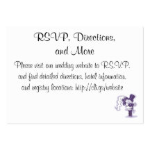 Retro Cursive Wedding Enclosure Card Business Card