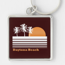 Retro Daytona Beach Keychain