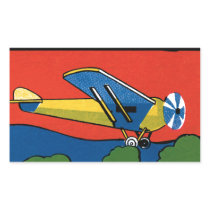 Retro Deco Plane Stickers