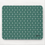 Retro Design Beaded Curtain Turquoise mousepads