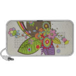 Retro Design Rainbow Floral Speaker