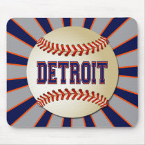 RETRO DETROIT BASEBALL MOUSE PAD