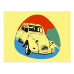 Retro Deux Chevaux the tin snail Postcard