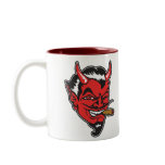 Retro Devil Head Coffee Mug