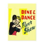 Retro Dine And Dance postcards