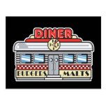 retro diner design post cards
