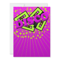 Retro Disco Party Invite