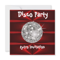 Retro Disco Party invitation