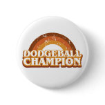 Retro Dodgeball Champion Button