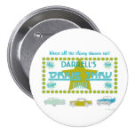 Retro Drive-Thru Diner (green) Pinback Buttons