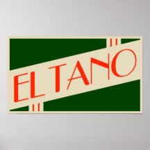 retro el tano print