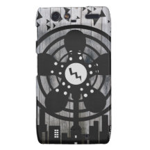 Retro Electric Fan City at Night Droid RAZR Cases