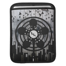Retro Electric Fan City at Night Sleeves For iPads