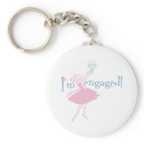 Retro Engaged Keychain