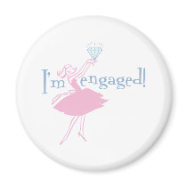 Retro Engaged Magnet