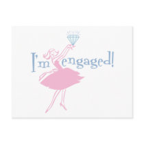 Retro Engaged Postcard