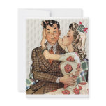 Retro Engagement Dinner invitations