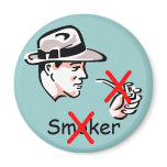 Retro Ex-Smoker Guy magnets