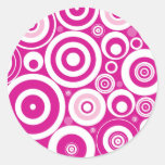 Retro Explosion Round Sticker