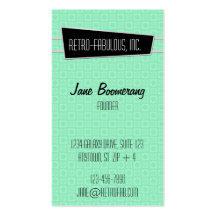 Retro-Fabulous Vertical Business Card