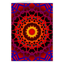 RETRO FIRE KALEIDOSCOPE CARDS
