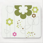 RETRO FLOWER MOUSE PADS