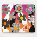 Retro flower pattern mouse pad mousepads
