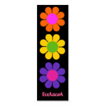 Retro Flower Power Bookmark business cards