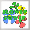 Retro Flower Power Poster posters