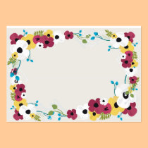 Retro flowers Business Card business cards