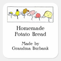 Retro Foods Custom Food or Canning Sticker