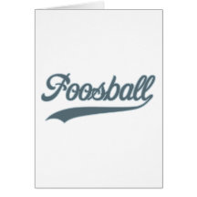 Retro Foosball Greeting Card