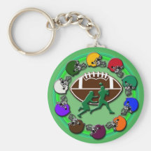 RETRO FOOTBALL DESIGN KEYCHAINS